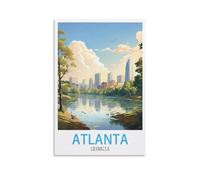 Jigsaw Puzzle 1000 Piece，Atlanta Georgia Classic puzzle 3D puzzle diy kit paper toys unique gift residential culture 38x26cm