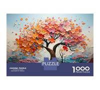 Jigsaw Puzzle 1000 Piece Autumn Leaves Art Print-2 Puzzles for Adults Brain Teaser Game But Fun And Humorous Deal As Gifts for The Whole Family 38x26cm/1000pcs