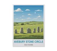 Jigsaw Puzzle 1000 Piece，Avebury Stone Circle Wiltshire，Classic Puzzle DIY Kit paper Toy Unique Gift Home Decor（26x38cm）-FG77