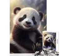 Jigsaw Puzzle 1000 Piece Baby Panda Puzzle For Teenagers Improve Memory Difficult And Challenge Challenging Family Fun Game (50x75cm)