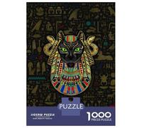 Jigsaw Puzzle 1000 Piece Bastet Egyptian Goddess Puzzles for Adults Relax Games Stress Reliever Deal As Gifts for The Whole Family 70x50cm/1000pcs