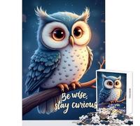 Jigsaw Puzzle 1000 Piece Be Wise Stay Curious Puzzles for Teenagers Improve Memory Educational Challenge Challenging Game And Family Play (38x52cm)