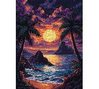 Jigsaw Puzzle 1000 Piece, Beach Sunset Puzzles for Adults 1000, Jigsaw Puzzle Games Classic Educational, Wooden Puzzles, The Impossible Challenge, for Home Wall Decoration Gift BXHZW1-306