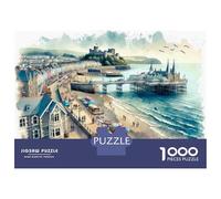 Jigsaw Puzzle 1000 Piece Beachfront Property for Sale in Wales Puzzles for Adults Family Game Improve Memory Deal As Gifts for The Whole Family 70x50cm/1000pcs