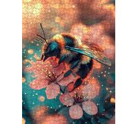 Jigsaw Puzzle 1000 Piece, Bee Animals Puzzles for Adults 1000, Jigsaw Puzzle Games Classic Educational, Wooden Puzzles, The Impossible Challenge, for Home Wall Decoration Gift BXHZW1-702