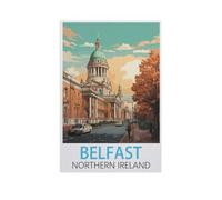 Jigsaw Puzzle 1000 Piece，Belfast Northern Ireland，Wood Jigsaw Puzzle for Kids Adult, Puzzle Game Toys Gift for Wall Decoration（75x50cm）-FU71