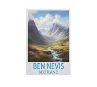 Jigsaw Puzzle 1000 Piece，Ben Nevis Scotland，Classic Puzzle Adult Puzzle DIY Kit Paper Toy Unique Gift Modern Home Decor（38x26cm）-M82