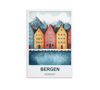 Jigsaw Puzzle 1000 Piece，Bergen Norway Jigsaw Puzzles for Adults 1000 Piece, Classic Puzzle Teens Boys Girls Puzzles 52x38cm