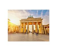 Jigsaw Puzzle 1000 Piece，Berlin: Brandenburg Gate at sunset，Adult Puzzle DIY Kit Paper Puzzle Modern Home Decor Unique Gift（38x26cm）-B67