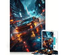 Jigsaw Puzzle 1000 Piece Black Super Car Perfect Edge Play, Brain Training Toy, Slow Play Fun, Birthday Decor Gift (50x75cm)