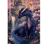 Jigsaw Puzzle 1000 Piece, Blue Dragon Puzzles for Adults 1000, Jigsaw Puzzle Games Classic Educational, Wooden Puzzles, The Impossible Challenge, for Home Wall Decoration Gift BXHZW1-565