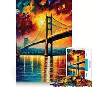 Jigsaw Puzzle 1000 Piece Bosphorus Bridge Istanbul Perfect Edge Play, Brain Training Toy, Slow Play Fun, Birthday Decor Gift (38x52cm)