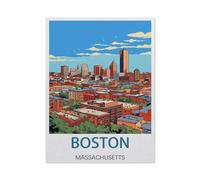 Jigsaw Puzzle 1000 Piece，Boston Massachusetts，Classic Puzzle DIY Kit Paper Toy Unique Gift Home Decor（38x52cm）-EX78