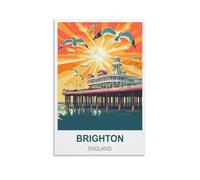 Jigsaw Puzzle 1000 Piece，Brighton England Jigsaw Puzzles for Adults 1000 Piece, Classic Puzzle Teens Boys Girls Puzzles 38x26cm