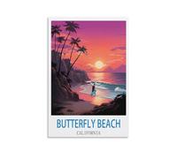 Jigsaw Puzzle 1000 Piece，Butterfly Beach California Surf Puzzles 1000 pieces puzzles for adult children classic family puzzle indoor 70x50cm