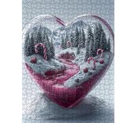 Jigsaw Puzzle 1000 Piece, Candy Forest Puzzles for Adults 1000, Jigsaw Puzzle Games Classic Educational, Wooden Puzzles, The Impossible Challenge, for Home Wall Decoration Gift BXHZW1-870