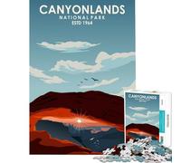 Jigsaw Puzzle 1000 Piece Canyon Lands National Park for Educational Game Learning Educational Toys Gifts For Birthdays Home Decoration (Size 38x26cm)