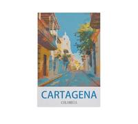 Jigsaw Puzzle 1000 Piece，Cartagena Colombia，Classic Puzzle DIY Kit Paper Toy Unique Gift Home Decor（38x52cm）-GB38