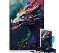 Jigsaw Puzzle 1000 Piece Celestial Dragons Watch Smooth Cut Play Creative Game Toy Restful Play Time Xmas Leisure Gift (50x75cm)