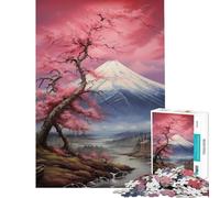 Jigsaw Puzzle 1000 Piece Cherry Blossom Sky for Educational Game Challenge Toy for Educational Game But Fun And Humorous Great Gifts for Games (Size 38x52cm)