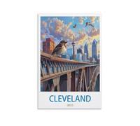 Jigsaw Puzzle 1000 Piece，Cleveland Ohio Jigsaw Puzzles for Adults 1000 Piece, Classic Puzzle Teens Boys Girls Puzzles 52x38cm