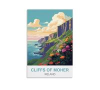 Jigsaw Puzzle 1000 Piece，Cliffs of Moher Ireland Jigsaw Puzzles 1000 Pieces for Adults Painting Puzzle 1000 Pieces DIY Challenging Puzzles for Adults 38x26cm