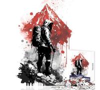 Jigsaw Puzzle 1000 Piece Climber Hiking Everest Puzzles for Teenagers Improve Memory Educational Challenge Challenging Game And Family Play (38x26cm)