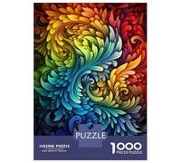 Jigsaw Puzzle 1000 Piece Colorful Abstract Art Print-1 Puzzles for Adults Family Game Improve Memory Deal As Gifts for The Whole Family 52x38cm/1000pcs