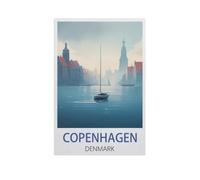 Jigsaw Puzzle 1000 Piece，Copenhagen Denmark，Classic Puzzle Adult Puzzle DIY Kit Wood Toy Unique Gift Modern Home Decor（75x50cm）-K2