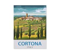 Jigsaw Puzzle 1000 Piece，Cortona Italy，Adult Puzzle DIY Kit paper Puzzle Modern Home Decor Unique Gift（26x38cm）-ED27