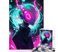 Jigsaw Puzzle 1000 Piece Cosmic Being Brain Teaser Game Presents for Women Home Decoration Toys with Fully Interlocking Randomly Shaped Pieces (38x26cm)