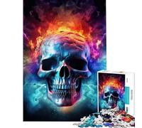 Jigsaw Puzzle 1000 Piece Cosmic Nebula Skull Help The Brain Exercise Stress Reliever Hands-on Game Suitable for People Aged 14 And Above (50x75cm)