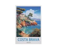 Jigsaw Puzzle 1000 Piece，Costa Brava Spain，Classic Puzzle DIY Kit Paper Toy Unique Gift Home Decor（50x70cm）-GD96
