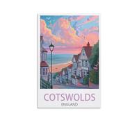 Jigsaw Puzzle 1000 Piece，Cotswolds England Posters Classic Puzzle Kids Puzzle Challenging And Difficult Puzzles for Adults And Teens 38x26cm