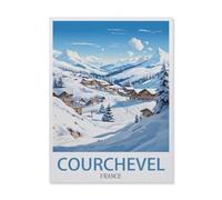 Jigsaw Puzzle 1000 Piece，Courchevel Ski France ， Mountain，Classic Puzzle DIY Kit Paper Toy Unique Gift Home Decor（38x26cm）-DV15