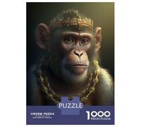 Jigsaw Puzzle 1000 Piece Crowned Golden Monkey Puzzles for Adults Relax Games Stress Reliever Deal As Gifts for The Whole Family 70x50cm/1000pcs