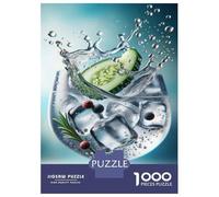 Jigsaw Puzzle 1000 Piece Cucumber Gin Tonic Cocktail Recipe Puzzles for Adults Family Game Improve Memory Deal As Gifts for The Whole Family 70x50cm/1000pcs