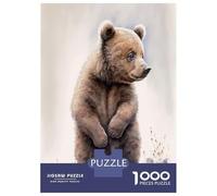 Jigsaw Puzzle 1000 Piece Cute Baby Bear Painting Puzzles for Adults Relax Games Stress Reliever Deal As Gifts for The Whole Family 38x26cm/1000pcs