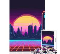 Jigsaw Puzzle 1000 Piece Cyberpunk City Puzzle For Teenagers Improve Memory Difficult And Challenge Challenging Family Fun Game (38x52cm)