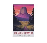 Jigsaw Puzzle 1000 Piece，Devils Tower National Monument，Adult Puzzle DIY Kit Paper Puzzle Modern Home Decor Unique Gift（38x52cm）-FU8