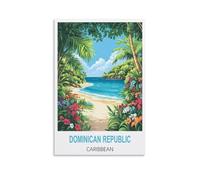 Jigsaw Puzzle 1000 Piece，Dominican Republic Caribbean Classic Puzzle Kids Puzzle Challenging And Difficult Puzzles for Adults And Teens 38x26cm