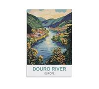 Jigsaw Puzzle 1000 Piece，Douro River Europe Posters Jigsaws Puzzles 1000 Pieces Teens Kids Jigsaw Entertainment Toys Brain Challenge Puzzle 52x38cm