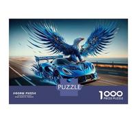 Jigsaw Puzzle 1000 Piece Eagle Car Luxury Sports Cars Puzzles for Adults Family Game Improve Memory Deal As Gifts for The Whole Family 52x38cm/1000pcs