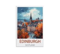 Jigsaw Puzzle 1000 Piece，Edinburgh Scotland Posters Classic puzzle 3D puzzle diy kit paper toys unique gift residential culture 38x26cm