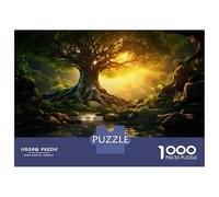 Jigsaw Puzzle 1000 Piece Enchanted Forest Stream Puzzles for Adults Family Game Improve Memory Deal As Gifts for The Whole Family 38x26cm/1000pcs