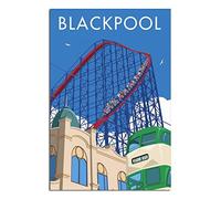 Jigsaw Puzzle 1000 Piece，England Blackpool Jigsaw Puzzles for Adults 1000 Piece, Classic Puzzle Teens Boys Girls Puzzles 38x26cm