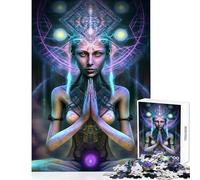 Jigsaw Puzzle 1000 Piece Enlightened Reflection Anti-Stress Toys Great Gift for Games for Educational Game Artists Collection, Fine Art Size 38x52cm