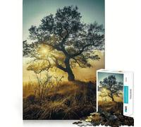 Jigsaw Puzzle 1000 Piece Ethereal Tree Flawless Fit Art Thinking Skill Game Rest Time Play Christmas Art Gift (38x26cm)