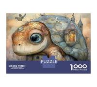 Jigsaw Puzzle 1000 Piece Fantasy Art Turtle House Puzzles for Adults Brain Teaser Game But Fun And Humorous Deal As Gifts for The Whole Family 52x38cm/1000pcs