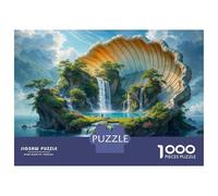 Jigsaw Puzzle 1000 Piece Fantasy Island with Shell Shape Puzzles for Adults Brain Teaser Game But Fun And Humorous Deal As Gifts for The Whole Family 70x50cm/1000pcs